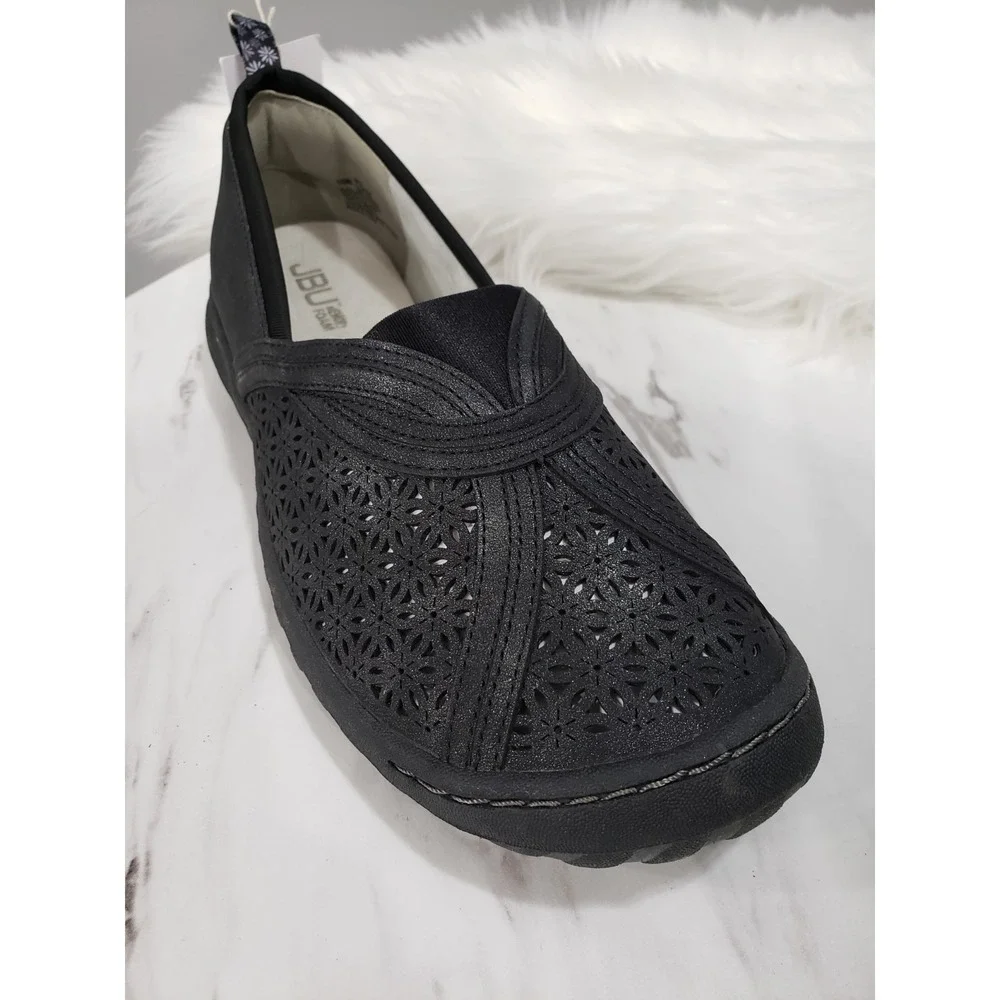 NEW‎ NO BOX SIZE 10 - JBU BY JAMBU Florida Casual Step-In Shoe Black slip on
